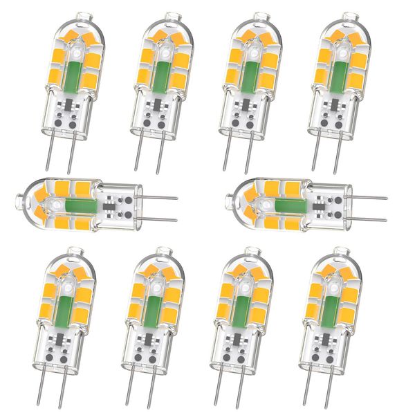 Jesled G4 Bulbos LED contas leves 2 W LEDS 12 V 200 lm lâmpadas brancas quentes 3000 k substituição para bulbo de halogênio de 20w 360 °