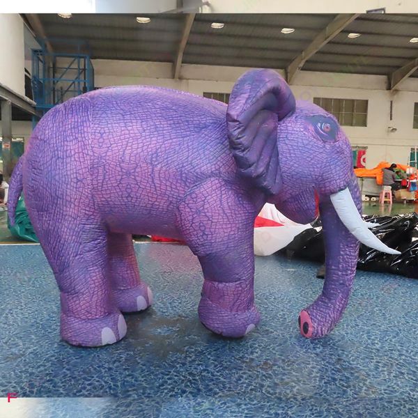 Le attività hanno personalizzato l'elefante gonfiabile di parata di altezza di 3m/4m dell'elefante gigante di esposizione del parco con il ventilatore per l'evento/strada