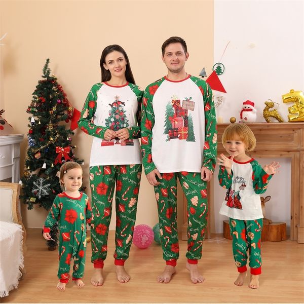 Bijpassende outfits voor gezinnen Kerst Bijpassende pyjama's voor gezinnen Familielook Moeder Dochter Vader Baby Kinderen Nachtkleding Mama en ik Nachtkleding Kleding 220914