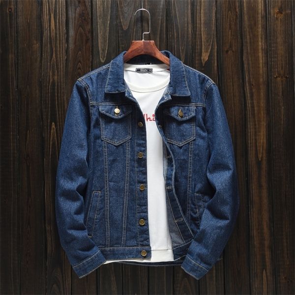Мужские куртки весенняя осень модели большого размера джинсовая версия Slim Trend Simple Fashion Casual Top Coat 220915