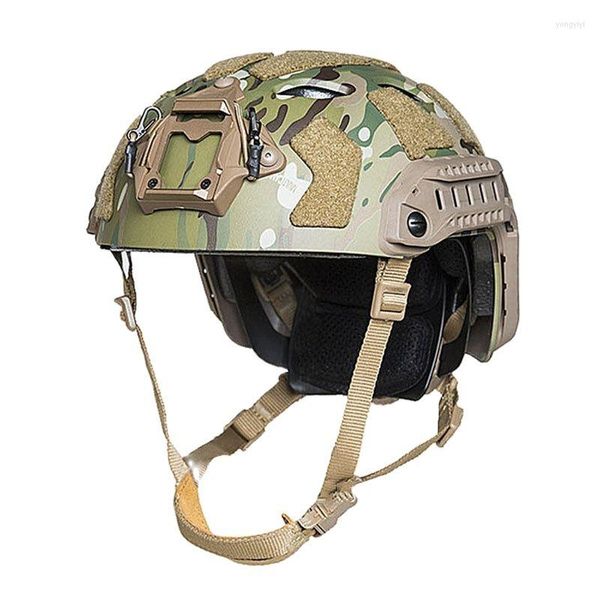 Radfahren Helme Taktische Helm FAST SF Multicam Für Scharmützel Jagd Militärische Ausbildung Schutz