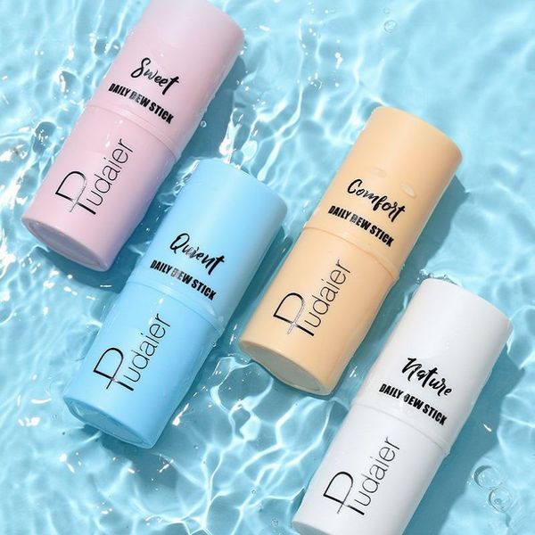 Pudaier 8 g täglicher Dew Primer feuchtigkeitsspendender Feuchtigkeitsstift Anti Rimpel Silky Smooth Multi Balm Stick