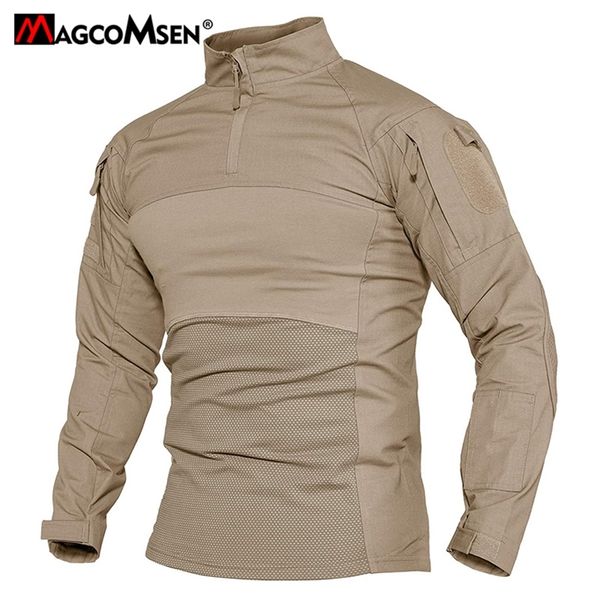 Magliette da uomo MAGCOMSEN Army Tactical T Men SWAT Abbigliamento Soldati Combattimento militare T Manica lunga Addestramento Guardia di sicurezza Top 220915