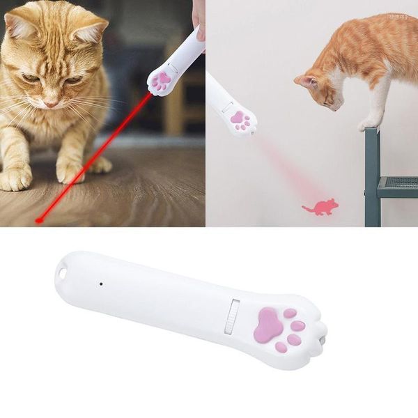 Toys de gato LED PET PET PET INTERATIVO 3 Modos de iluminação Ferramenta de treinamento de carregamento USB para e caçadores de cães leves