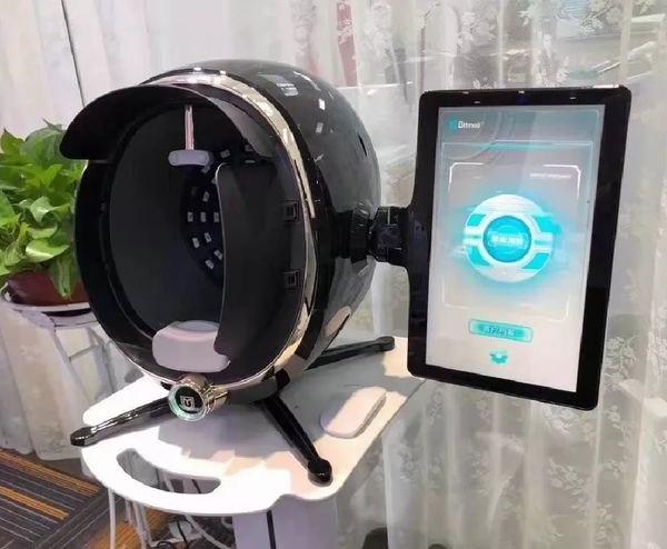 Máquina de analisador facial de pele facial de alta qualidade Máquina portátil 3D AI FACE Diagnostics Tester Scanner Magic Mirror Disposition Analysis Korea