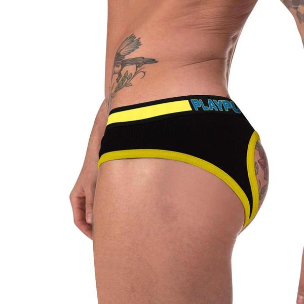 Underpants Men Mens Mens cute tênis exposta Hip pp sexy u fino respirável respirável