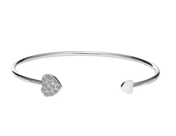 American New Women Women-De-De-De-De-De-Brending Bracelet Creative Retro Simple Full Full Diamond Heart Love Bracelet