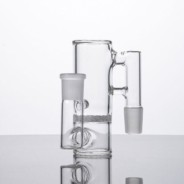 Apanhador de cinzas de vidro de 18 mm para bongos Acessórios para fumar cachimbos Frit Perc Ashcatcher Apanhadores de cinzas transparentes Acessório para bong ASH-P902