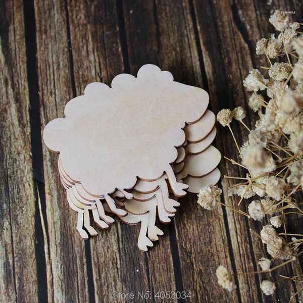 Laser Cut Wooden Sheep Ornaments - Assorted Sizes & Shapes for Party Decor, Crafts & Decoupage