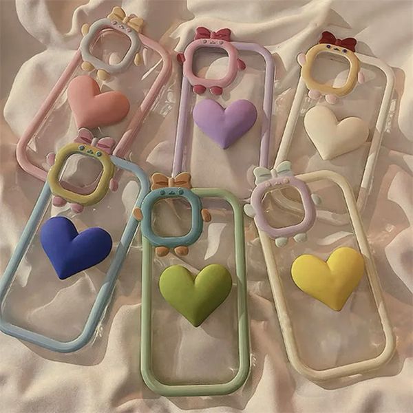 iPhone Case Candy Color Love 11/12/13PROMAX ТЕЛЕЗНЫЕ КРОМЫ XR SOFT IPHONE XS Anti-Drop 7/8PLU New