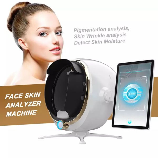 Skin Face Analyzer 3D Profissional Visia Face UV M￡quina de umidade Facial M￡quina Port￡til Magic Mirror Dermatology Dispositivo 2022