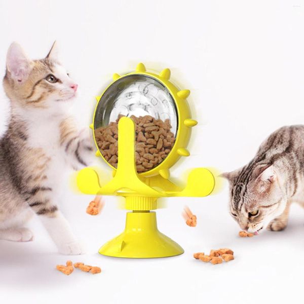 Игрушки для кошек утечка продукты игрушка для домашних животных закуски для питомца интерактивная вращающаяся ветряная мельница для щенков кормушки принадлежности поставляются тумблеры