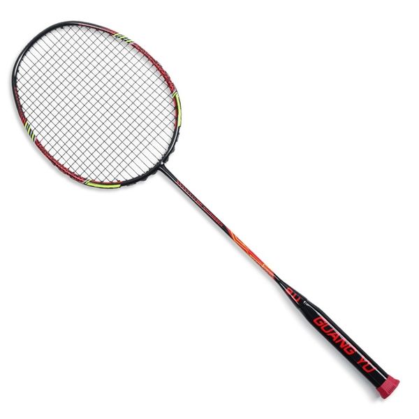 Badmintonschläger Professional Max Tention 35LBS Ultralight 9U 58g besaitet Super Carbon Fiber Offensivschläger Speed Sports 220914