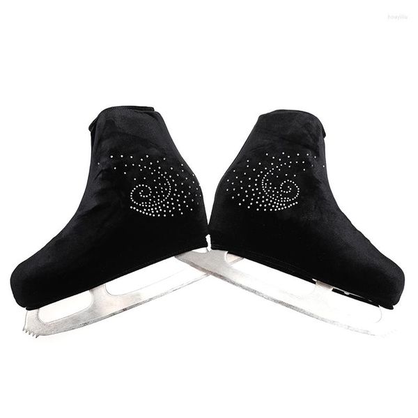 Diz pedleri nasinaya paten ayakkabıları çocuklar için kadife kapak yetişkin koruyucu roller paten buz aksesuarları parlak rhinestones 15