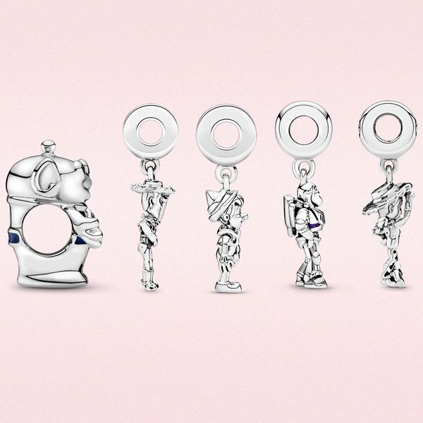 Charms de prata Pingente de brinquedo Original Adequado para Pandora Bracelet Ladies Diy Jewelry Gift