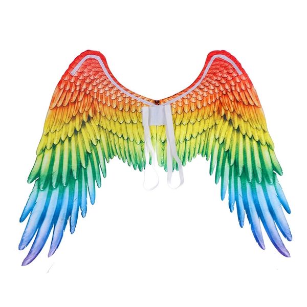 Decoração de festa adulto arco -íris asas de carnaval propções de cosplay de orgulho gay grande grande anjo arco -íris asas 220915