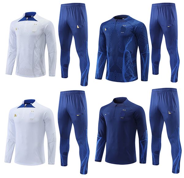 22-23 французские футбольные фанаты, мужские спортивные костюмы с вышивкой, Сен-Жермен, футбольная тренировочная одежда, рубашка для бега на открытом воздухе