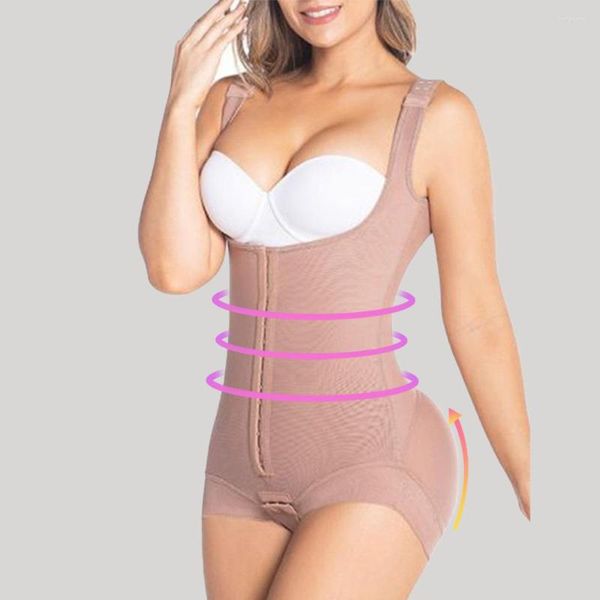 Damen Shapers, Shapewear für Frauen, Bauchkontrolle, offene Brust, Body Shaper, Fajas Colombianas Girdles, BuLifter Bodysuit, schlankere Dessous