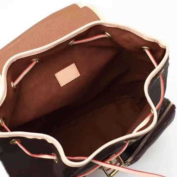 Hochwertige schöne große Tasche Mode aus echtem Leder Designer-Rucksack Damen Herren Marke Reisetaschen Schule