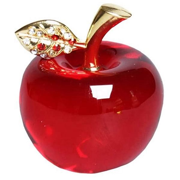 Outros eventos de festa de eventos Crystal Apple Glass Crafts Home Decoration Car Ornamentos de Cristal Crafts Miniatura Sovevenir Gifts 220916