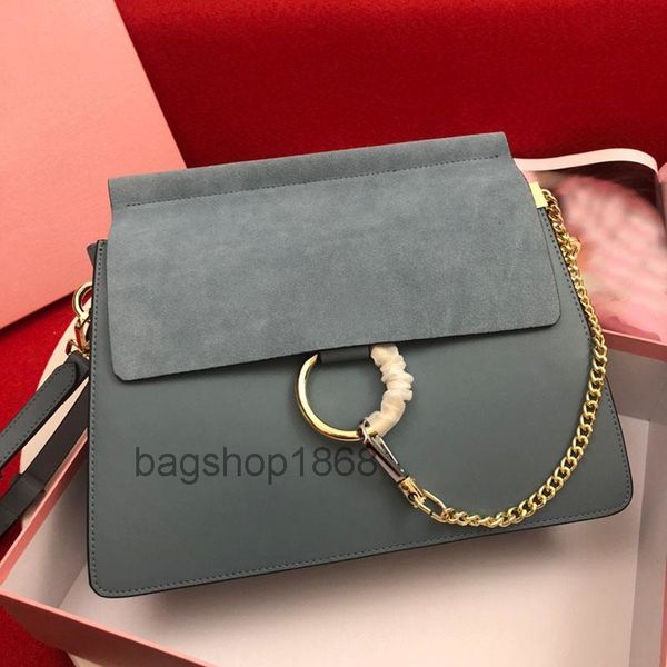 22s Designer Bag Ladys Classic Suede Chain Handbag Circle Ring Borse a tracolla Donna Flap Bag Crossbody Lady Borse Messenger Borsa