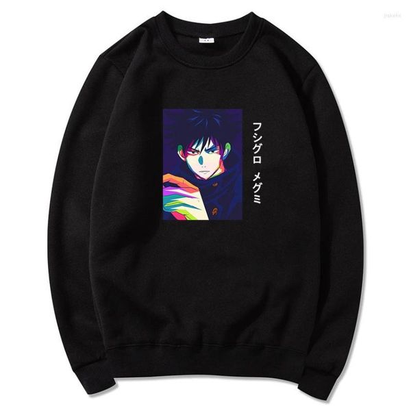 Felpe con cappuccio da uomo Anime Jujutsu Kaisen Fushiguro Megumi Cartoon Stampa Uomo Donna Harajuku Felpa Dropship Pullover Tuta Sudadera