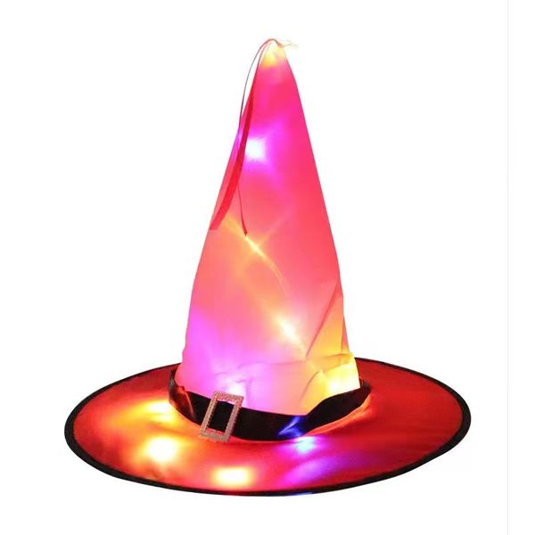 LED Halloween Light String Wizard Hat Hat Ghost Festival Ilumina￧￣o Decora￧￵es de festa por atacado