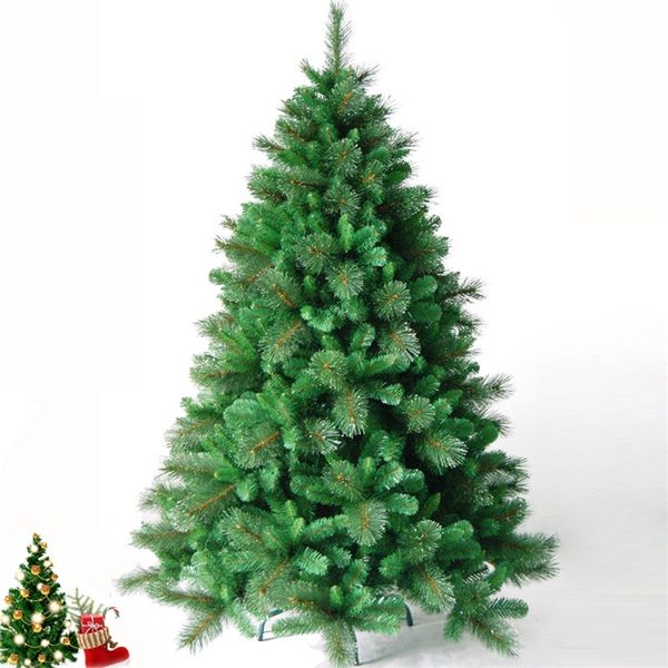 Weihnachtsdekorationen, 45/60 cm, Dekoration, wiederverwendbare PVC-Bäume, Jahresdekoration, Navidad, Grün, hochwertiger Baum, 1 Stück 220916