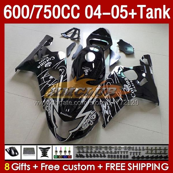 OEM CARINGS TANK для Suzuki GSXR600 750CC GSXR-750 K4 GSX-R600 04-05 153NO.31 600CC GSXR 600 750 CC GSXR750 04 05 GSXR-600 2004 2005 Инъекция плесень.