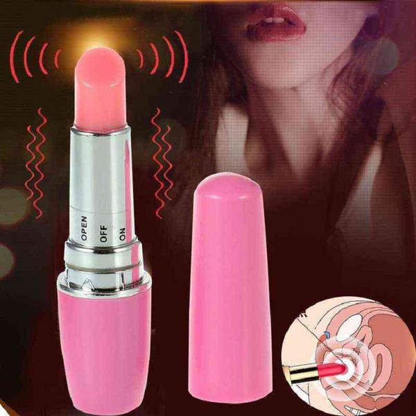 NXY Ovos de sexo Mini Lipstick Vibrator Vaginale Massage Dildo Speeltjes Voor Vrouw Av Stok Produto Kleine Bullet Vibradores Clitores Estimulador 1110