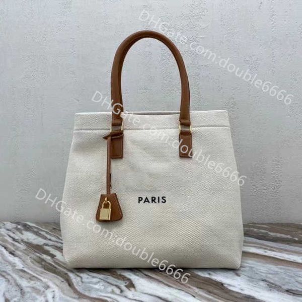 Übergröße 21SSSSTote Luxurys Designer Taschen 2022 Frauen Handtasche Casual Shopping Geldbörse Klassische Mode Canvas Geldbörse Spiegelqualität Rindsleder Schultertasche