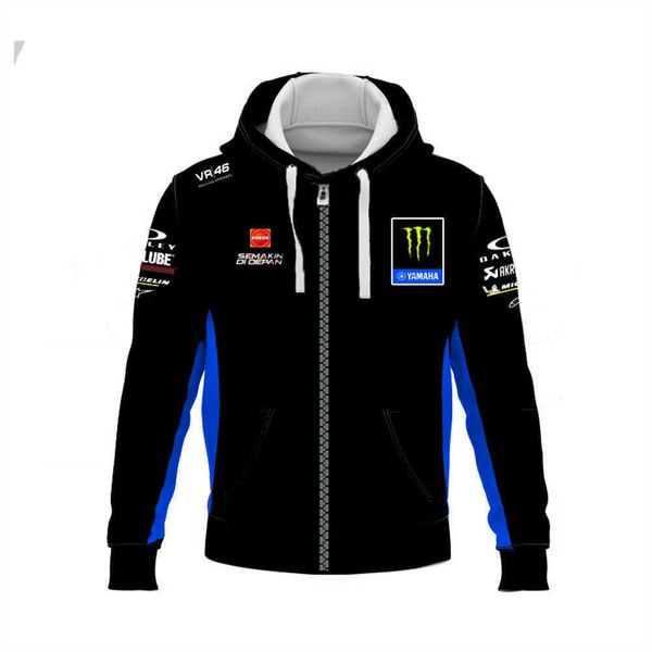 Felpe con cappuccio da uomo e da donna 2022 New F1 Racing Team Felpe da Formula Uno Il design del maglione con cerniera digitale può essere personalizzato