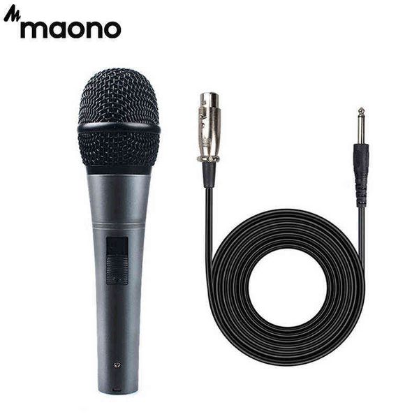 Microfones maono profissional dinâmico karaokê ktv microphone cenário cardióide vocal microfone com plugue de cabo xlr e reprodução microfona k04 t220916