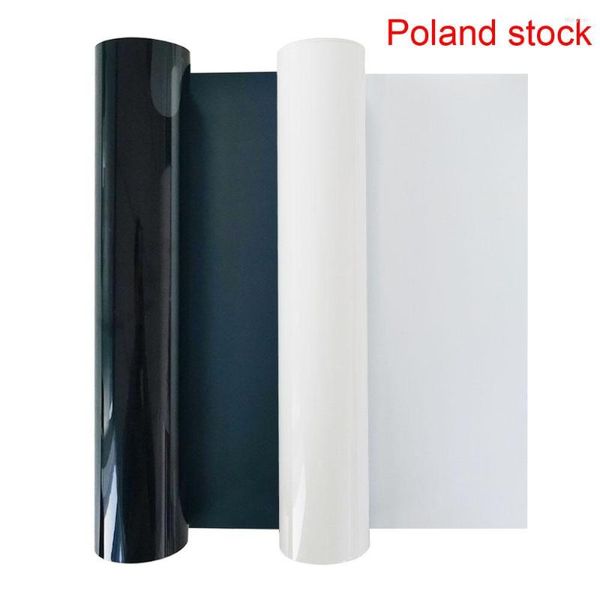 Vetrofanie Polonia Stock 30cmx25m PU PVC Rotolo per trasferimento di calore T-shirt facile da tagliare Ferro su stampa su pellicola HTV