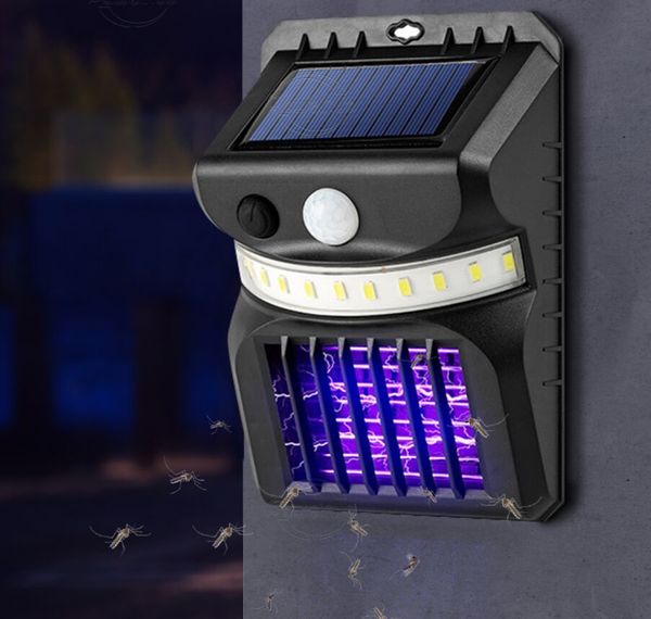 LED LUZES DE WALL SOLAR MOSQUITO LAMBRO DE LAMBRA BURA ZAPPER LIGH