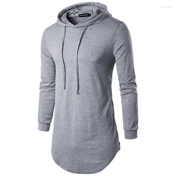 Мужская рубашка мужская рубашка с капюшоном 2022 модная молчание Zipper Extra Long Hoodies Funte Funt