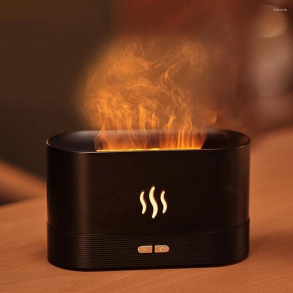 Flamme Luftbefeuchter Ätherisches Öl Diffusor Aroma Ultraschall Nebel Maker Zimmer Humidificador Schlafzimmer Liefert