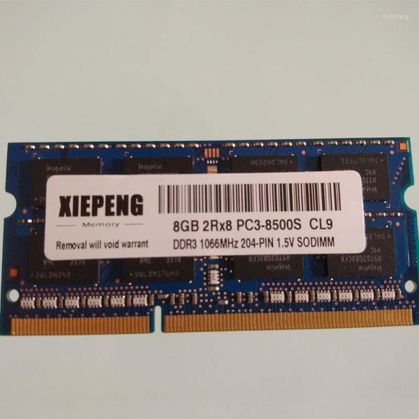 Memória do notebook 4GB 2RX8 PC3-8500S SODIMM RAM DDR3 8GB 1066 MHz 2GB PC3 8500 para Touchsmart 610Z 610XT 610T Laptop