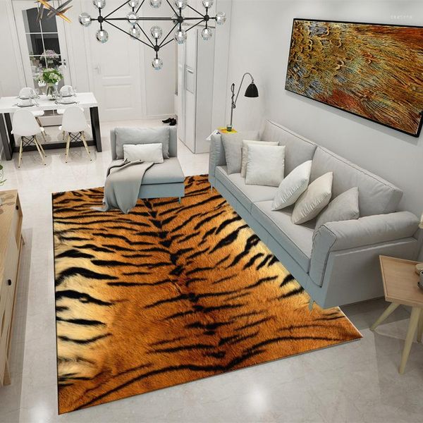 Teppiche Tierkorn Teppich Leopard Teppich für Wohnzimmer Schlafzimmer Kuhdruck Tapete Yoga Matte Kinderzimmer Boden angepasst