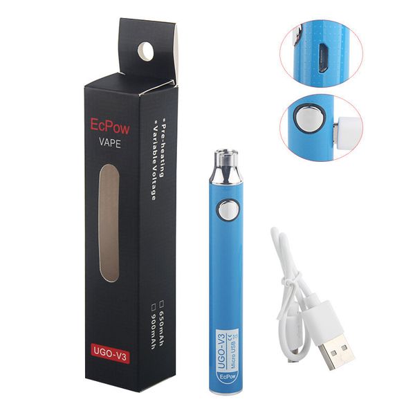 5 pezzi/lotto ugo v ii vaporizer ego penna ugo-vii 510 batteria a vaporizza