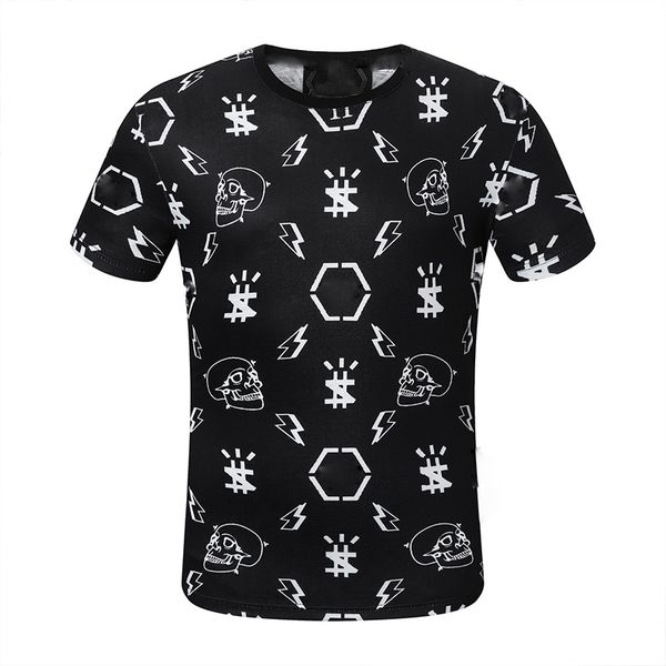 T-shirt da uomo firmata Skull Summer Tees stampa hip hop lettera Orso Skateboard Casual Punk top T-shirt uomo Moda abbigliamento di lusso manica corta 100% cotone all'ingrosso