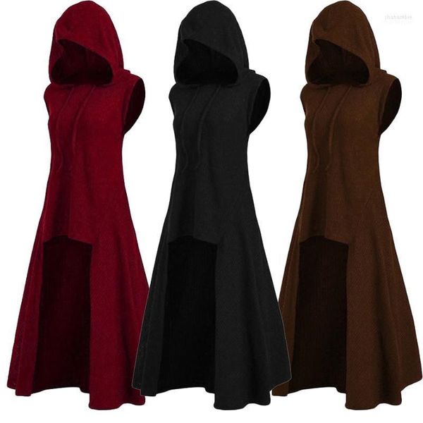 Lässige Kleider Plus Size Kleid für Frauen 3XL 4XL 5XL Sukienka Rippstrick Übergroße Hoodies Lose Umhang Lange Rückseite Kurze Vorderseite