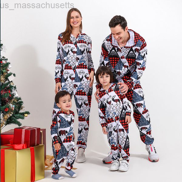 Passende Familien-Outfits Weihnachten Mädchen Junge Mama Papa Kleidung Frauen Männer Kinder Kleidung Weihnachten Familie Passende Pyjamas Anzug Mutter Tochter Kleidung L220916