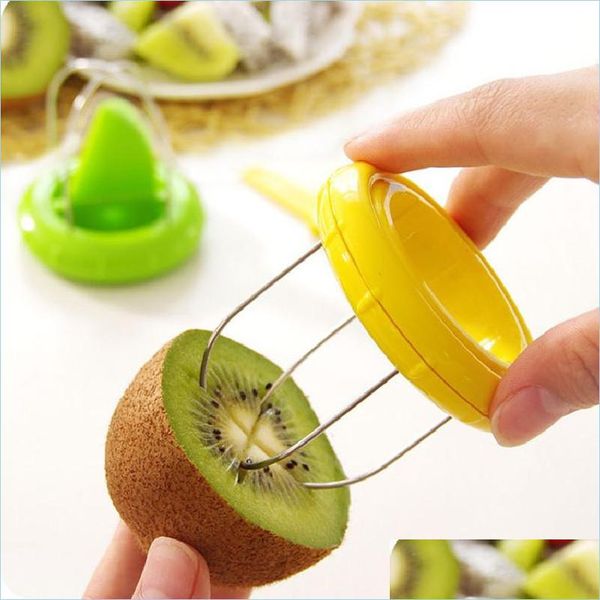 Ferramentas de vegetais de frutas Mini frutas kiwi cortador descascador de cozinha de cozinha ferramentas descascando para pitaya escavação core twister slicer gota de gota dhkom