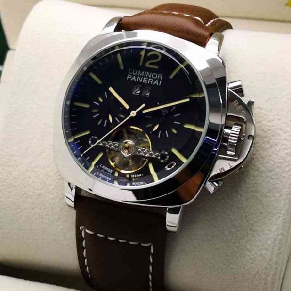 Relógio masculino de alta qualidade designer estoque geneve movimento automático máquina chocante negócio 5e86