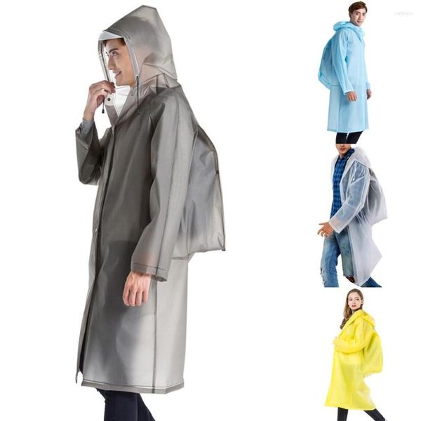 Jackets ao ar livre caminhando masculino e feminino na moda ambiental mochila de chuva transparente acampamento transparente de roupas de chuva à prova d'água