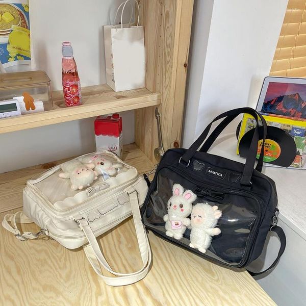 Bolsas de noite, uniformes da escola japonesa Meninas JK Bolsas de estudantes Livros de estudante Satchels ombro de grande capacidade Mulheres crossbody