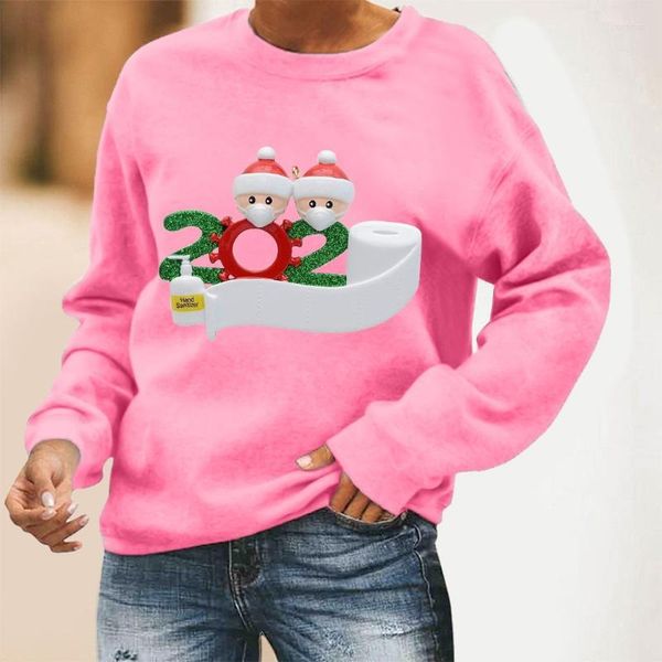 Camiseta feminina camiseta feminina Feitong Feitong Christmas Camise