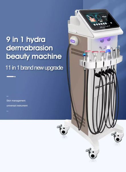 Última 9 em 1 Microdermoabrasão Coréia do Sul apresenta H2O2 Large Bubbles Facial Hydro DermoBrasion Machine Factory Preço
