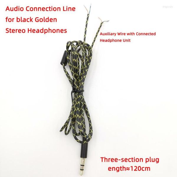 Освещение аксессуаров 5pcs 3,5 -мм разъем DIY Audio Cable Замена кабеля для наушников для монокристаллического медного провода ремонт